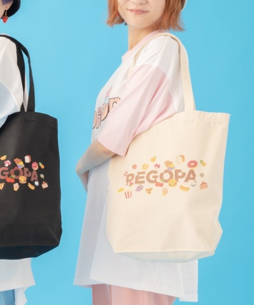 L.H.P(エルエイチピー)の「PEGOPA/ぺゴパ/トートバッグ(トートバッグ・レディース・ブラック/ベージュ・F)」の2枚目の写真