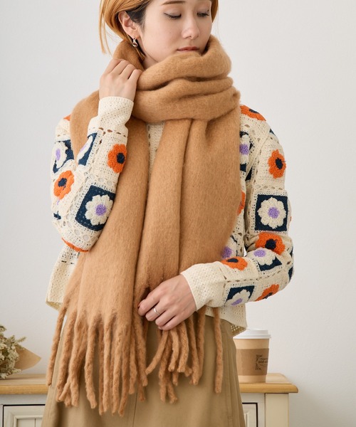 ☆美品☆Roen ネック ウォーム ボーダー マフラー スカル フリンジ 変形 楽天市場】【メール便送料無料・日本製】サイドフリンジスヌード（全8