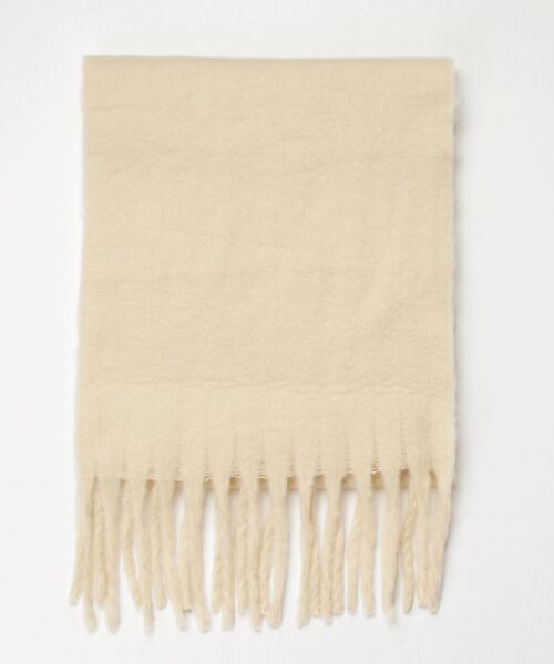 tolene(トレネ)の「ボリュームフリンジマフラー(マフラー・レディース・グリーン/オフホワイト/キャメル/グレー/ピンク・ONE SIZE)」の13枚目の写真