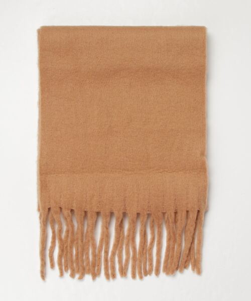 tolene(トレネ)の「ボリュームフリンジマフラー(マフラー・レディース・グリーン/オフホワイト/キャメル/グレー/ピンク・ONE SIZE)」の16枚目の写真