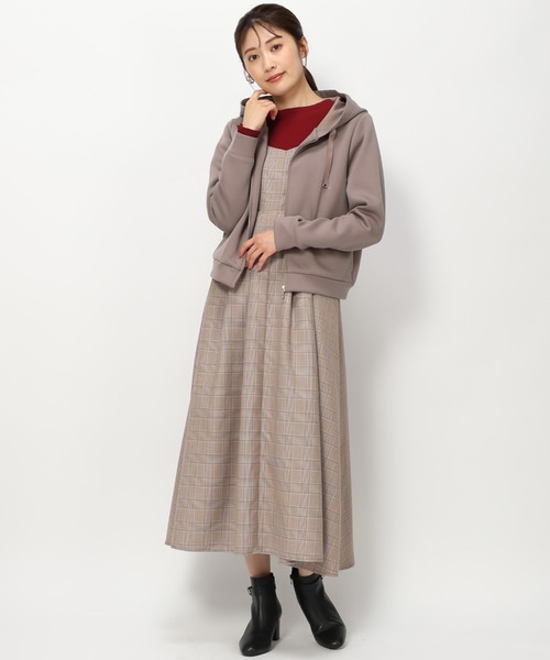 MISCH MASCH（ミッシュマッシュ）の「ダンボールニットジップパーカー/MM338202（パーカー・レディース・ライトブルー/モカ/ブラック/ピンク・M/S）」の8枚目の写真