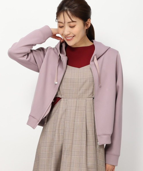 MISCH MASCH（ミッシュマッシュ）の「ダンボールニットジップパーカー/MM338202（パーカー・レディース・ライトブルー/モカ/ブラック/ピンク・M/S）」の7枚目の写真