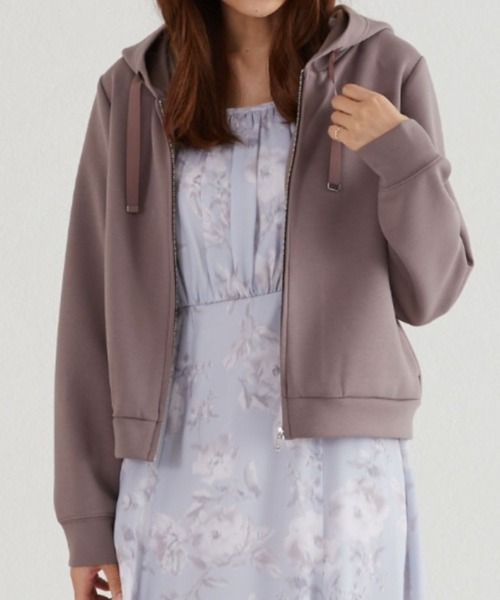 MISCH MASCH（ミッシュマッシュ）の「ダンボールニットジップパーカー/MM338202（パーカー・レディース・ライトブルー/モカ/ブラック/ピンク・M/S）」の19枚目の写真