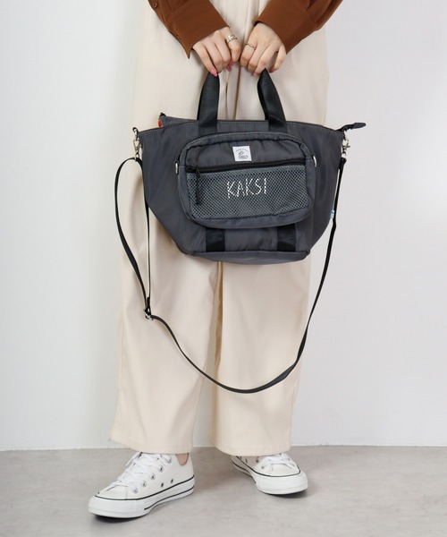KAKSI(カクシ)の「KAKSI 2WAYトートBAG&サコッシュ(トートバッグ・メンズ・グレー/カーキ/ブラック/ネイビー・FREE)」の14枚目の写真