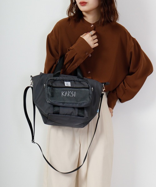 KAKSI(カクシ)の「KAKSI 2WAYトートBAG&サコッシュ(トートバッグ・メンズ・グレー/カーキ/ブラック/ネイビー・FREE)」の13枚目の写真