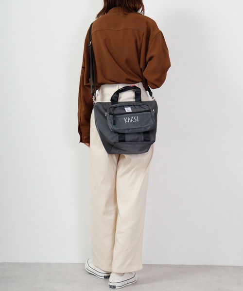 KAKSI(カクシ)の「KAKSI 2WAYトートBAG&サコッシュ(トートバッグ・メンズ・グレー/カーキ/ブラック/ネイビー・FREE)」の16枚目の写真