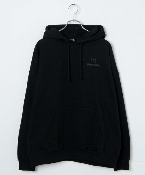 Manhattan Records（マンハッタン レコーズ）の「WEGO/【Manhattan Records】 ONEPOINT HOODIE（パーカー・メンズ・グレー/ブラック・MEDIUM/LARGE）」の7枚目の写真