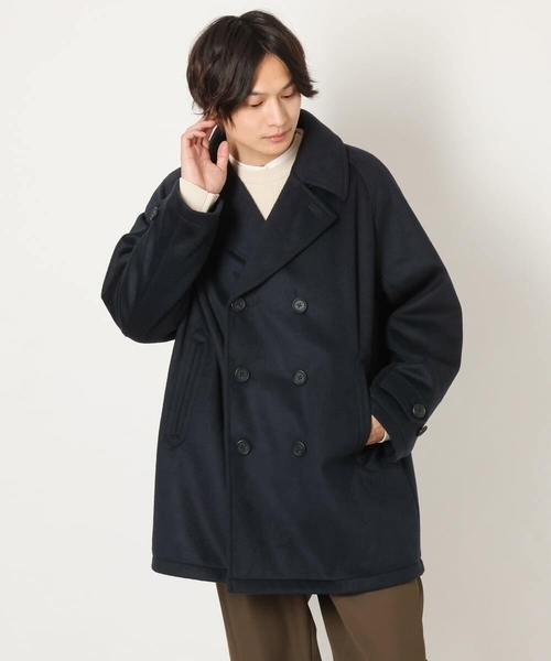 a.v.v（アーヴェヴェ）の「ワイドシルエットＰコート（ピーコート・メンズ・ネイビー・46/48/50）」の21枚目の写真