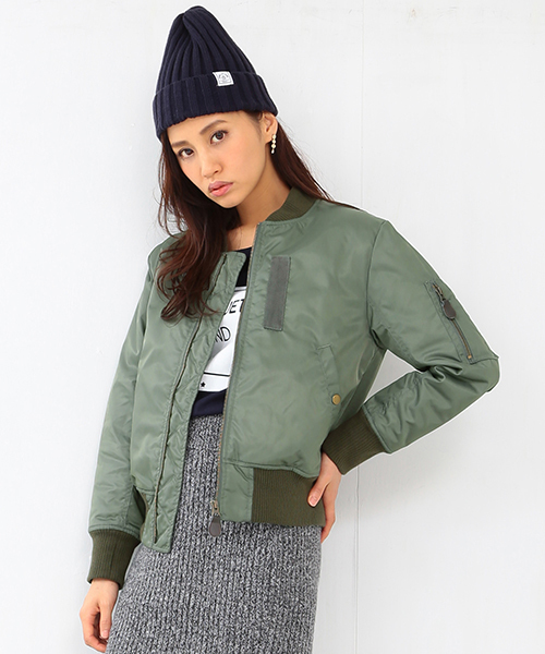 B:MING by BEAMS(ビーミングバイビームス)の「ビーミング by ビームス / MA-1ブルゾン 15AW(ミリタリージャケット・レディース・カーキ/ネイビー・SMALL/MEDIUM)」の14枚目の写真