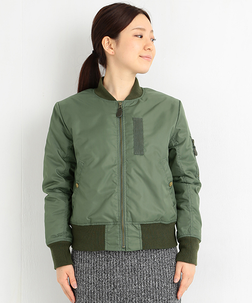 B:MING by BEAMS(ビーミングバイビームス)の「ビーミング by ビームス / MA-1ブルゾン 15AW(ミリタリージャケット・レディース・カーキ/ネイビー・SMALL/MEDIUM)」の15枚目の写真