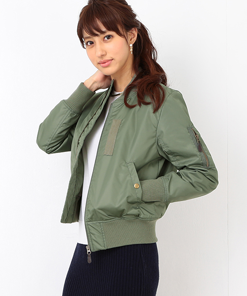 B:MING by BEAMS(ビーミングバイビームス)の「ビーミング by ビームス / MA-1ブルゾン 15AW(ミリタリージャケット・レディース・カーキ/ネイビー・SMALL/MEDIUM)」の17枚目の写真