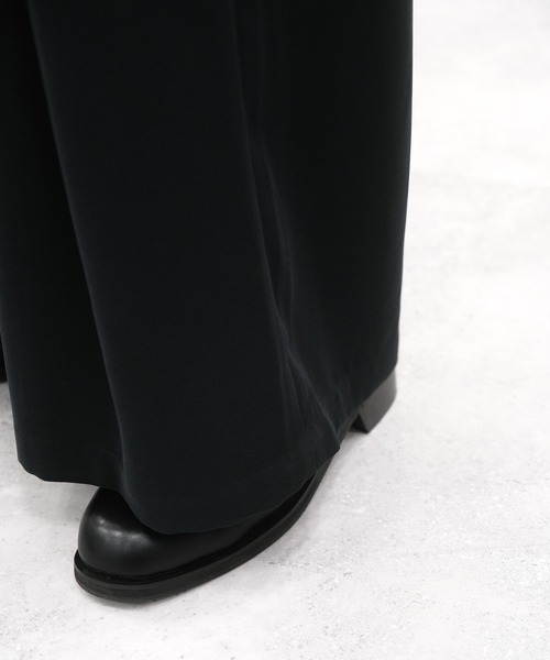RAGEBLUE（レイジブルー）の「Super wide drape tuck flare slacks/スーパーワイド/ドレープタックフレアスラックス（スラックス・メンズ・ブラック/ダークブラウン・LARGE/MEDIUM/SMALL）」の12枚目の写真