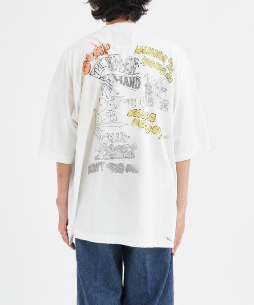 MIHARAYASUHIRO(ミハラヤスヒロ)の「【Maison MIHARA YASUHIRO/メゾンミハラヤスヒロ】Distressed Tee(Tシャツ/カットソー・メンズ・ホワイト/ブラック・44/46/48)」の11枚目の写真
