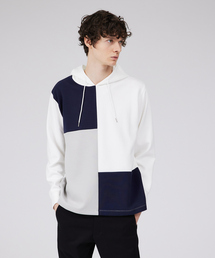 ABAHOUSE GRAY | 【シルキーダンボール】パネル切替 パーカー(Tシャツ/カットソー)