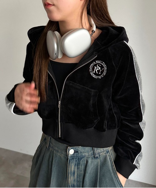 【新品未着用】LUDLOWラドロー♡ベロアジップアップパーカー 7a1a787b9674aaf1d7c4e5cbe744a8