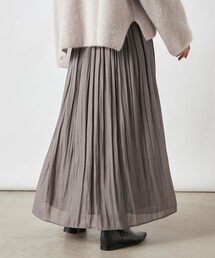 ブライト割繊プリーツスカート