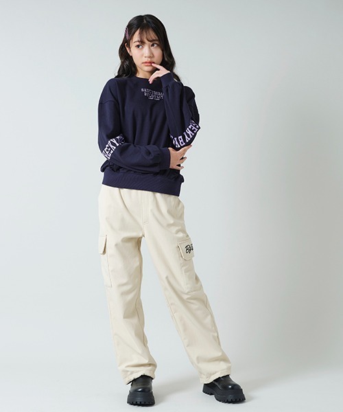 by LOVEiT(バイラビット)の「フリルロゴプルオーバー(ニット/セーター・キッズ・ネイビー/オフホワイト/ラベンダー・130cm/120cm/140cm/150cm/160cm)」の14枚目の写真