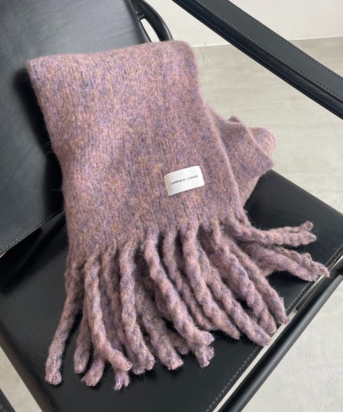 CAPRICIEUX LE'MAGE（カプリシューレマージュ）の「【shio&yuzuコラボ企画】MIXカラーモヘアマフラー（マフラー・レディース・グレー/オレンジ/ピンク・FREE）」の16枚目の写真