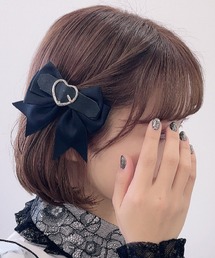 SecretDoor（シークレットドア）の「ヘアクリップ ハート リボン ヘアアクセサリー ベルト（バレッタ/ヘアクリップ）」