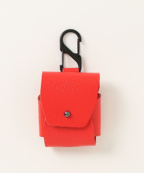 Prada AirPods Case Leather Red in Leather with Silver-tone - US