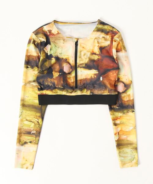 NERGY（ナージー）の「【Rico Ikeda×NERGY】水陸両用 & UV ロングスリーブブラトップス（ブラジャー・レディース・イエロー/ブラック・M/S）」の13枚目の写真