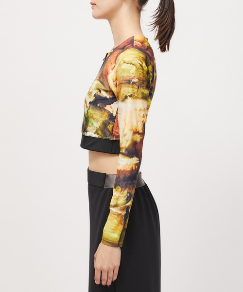 NERGY（ナージー）の「【Rico Ikeda×NERGY】水陸両用 & UV ロングスリーブブラトップス（ブラジャー・レディース・イエロー/ブラック・M/S）」の5枚目の写真