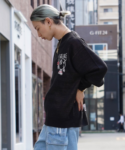 グラフィック ジャガードクルーネックニット / Graphic Jacquard