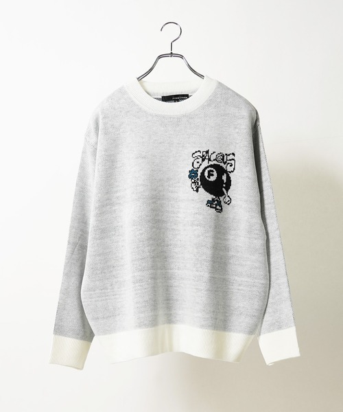 グラフィック ジャガードクルーネックニット / Graphic Jacquard