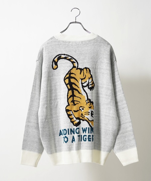 1111clothing（ワンフォークロージング）の「グラフィック ジャガードクルーネックニット / Graphic Jacquard Crewneck Knit（ニット/セーター・メンズ・ホワイト系その他2/ブラック系その他3/ホワイト系その他3/ホワイト系その他/ブラック系その他/ブラック系その他2・M/L）」の15枚目の写真