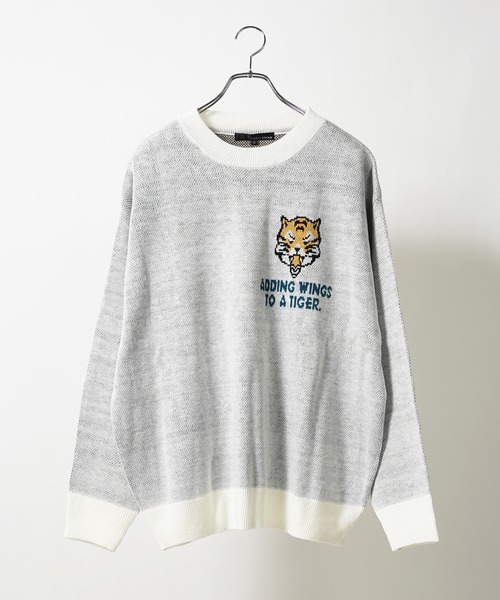 1111clothing（ワンフォークロージング）の「グラフィック ジャガードクルーネックニット / Graphic Jacquard Crewneck Knit（ニット/セーター・メンズ・ホワイト系その他2/ブラック系その他3/ホワイト系その他3/ホワイト系その他/ブラック系その他/ブラック系その他2・M/L）」の14枚目の写真