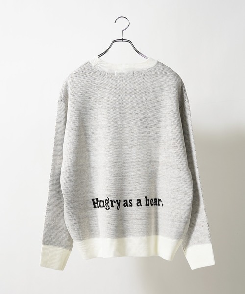 1111clothing（ワンフォークロージング）の「グラフィック ジャガードクルーネックニット / Graphic Jacquard Crewneck Knit（ニット/セーター・メンズ・ホワイト系その他2/ブラック系その他3/ホワイト系その他3/ホワイト系その他/ブラック系その他/ブラック系その他2・M/L）」の22枚目の写真