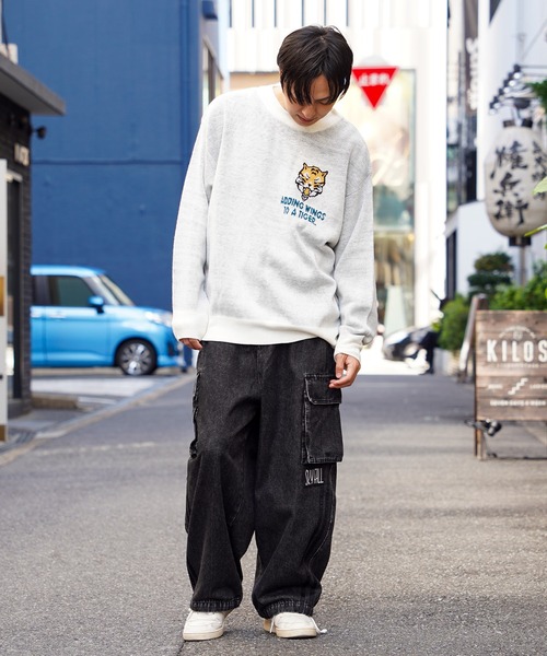 1111clothing（ワンフォークロージング）の「グラフィック ジャガードクルーネックニット / Graphic Jacquard Crewneck Knit（ニット/セーター・メンズ・ホワイト系その他2/ブラック系その他3/ホワイト系その他3/ホワイト系その他/ブラック系その他/ブラック系その他2・M/L）」の19枚目の写真