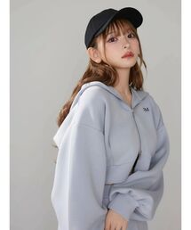 EATME | ロゴ刺しゅう入りショートパーカー(パーカー)