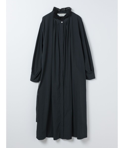 MidiUmi(ミディウミ)の「MidiUmi フリルレースカラースモックワンピース(シャツワンピース・レディース・オフホワイト・FREE)」の2枚目の写真