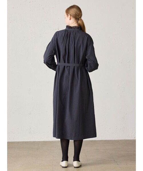 MidiUmi(ミディウミ)の「MidiUmi フリルレースカラースモックワンピース(シャツワンピース・レディース・オフホワイト・FREE)」の7枚目の写真