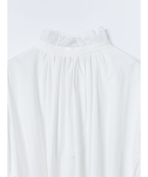 MidiUmi(ミディウミ)の「MidiUmi フリルレースカラースモックワンピース(シャツワンピース・レディース・オフホワイト・FREE)」の18枚目の写真