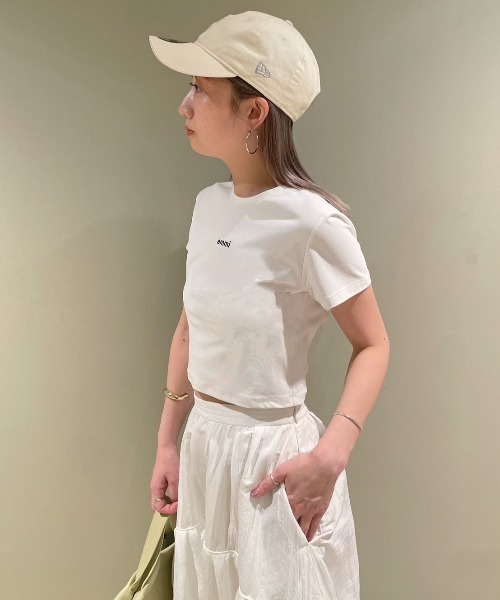 emmi(エミ)の「【emmi atelier】emmiロゴミニTシャツ(Tシャツ/カットソー・レディース・ホワイト/ライトグレー/ピンク/ブラック・FREE)」の14枚目の写真