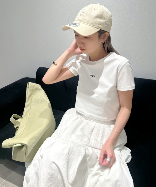 emmi(エミ)の「【emmi atelier】emmiロゴミニTシャツ(Tシャツ/カットソー・レディース・ホワイト/ライトグレー/ピンク/ブラック・FREE)」の15枚目の写真