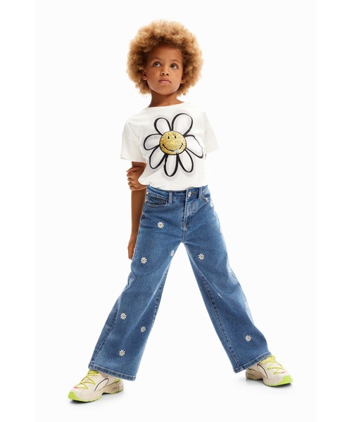 【セール】マーガレット ワイドレッグジーンズ（デニムパンツ）｜Desigual（デシグアル） 9,730円