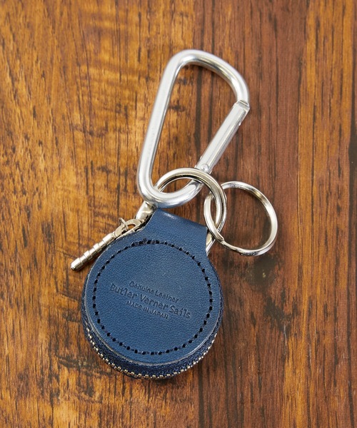 Butler Verner Sails（バトラーヴァーナーセイルス）の「Butler Verner Sails バトラーバーナーセイルズ / マカロンキーチェーン＆レザーコインホルダー キーホルダー / JW-2841（コインケース・メンズ・モカ/ブラック/レッド/ネイビー/オレンジ/オリーブ・FREE）」の10枚目の写真