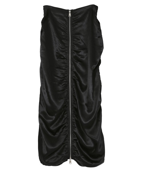 miette(ミエット)の「フロントジップシャーリングスカート(スカート・レディース・シルバー/ブラック・FREE)」の3枚目の写真