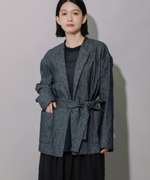 Munich | リネンコットンクロスジャケット(ノーカラージャケット)