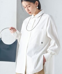 〈洗濯機可能〉オックス 刺繍 オーバー シャツ 24SS ◇