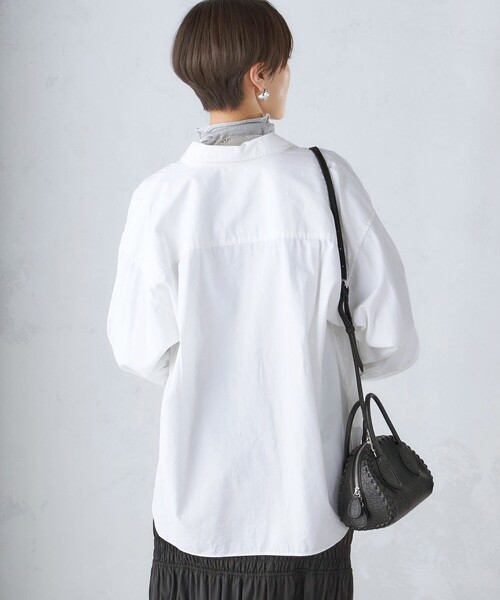 SHIPS（シップス）の「〈洗濯機可能〉オックス 刺繍 オーバー シャツ 24SS ◇（シャツ/ブラウス・レディース・ブルー/ライトピンク/ホワイト系・36/38）」の19枚目の写真