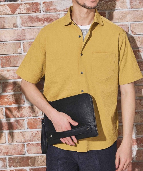 UNION STATION（ユニオンステーション）の「フェイクレザーラッチバッグ（クラッチバッグ・メンズ・グリーン/ボルドー/ブラック/ブルー・FREE）」の7枚目の写真