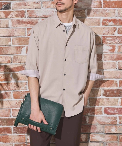 UNION STATION（ユニオンステーション）の「フェイクレザーラッチバッグ（クラッチバッグ・メンズ・グリーン/ボルドー/ブラック/ブルー・FREE）」の9枚目の写真