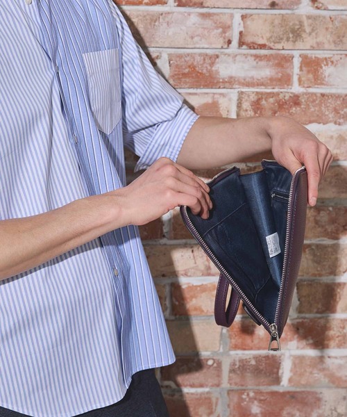 UNION STATION（ユニオンステーション）の「フェイクレザーラッチバッグ（クラッチバッグ・メンズ・グリーン/ボルドー/ブラック/ブルー・FREE）」の12枚目の写真