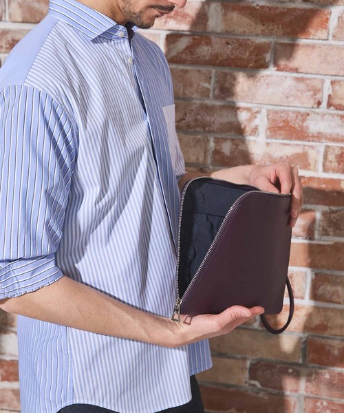 UNION STATION（ユニオンステーション）の「フェイクレザーラッチバッグ（クラッチバッグ・メンズ・グリーン/ボルドー/ブラック/ブルー・FREE）」の14枚目の写真