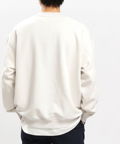 GLOBAL WORK Smile Seed Store（グローバルワーク スマイルシードストア）の「ドライ裏毛スウェットプルオーバー/984038（スウェット・メンズ・サックスブルー/オフホワイト/チャコール・SMALL/LARGE/X-LARGE/MEDIUM）」の4枚目の写真