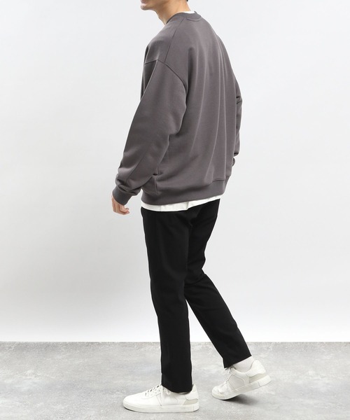 GLOBAL WORK Smile Seed Store（グローバルワーク スマイルシードストア）の「ドライ裏毛スウェットプルオーバー/984038（スウェット・メンズ・サックスブルー/オフホワイト/チャコール・SMALL/LARGE/X-LARGE/MEDIUM）」の7枚目の写真